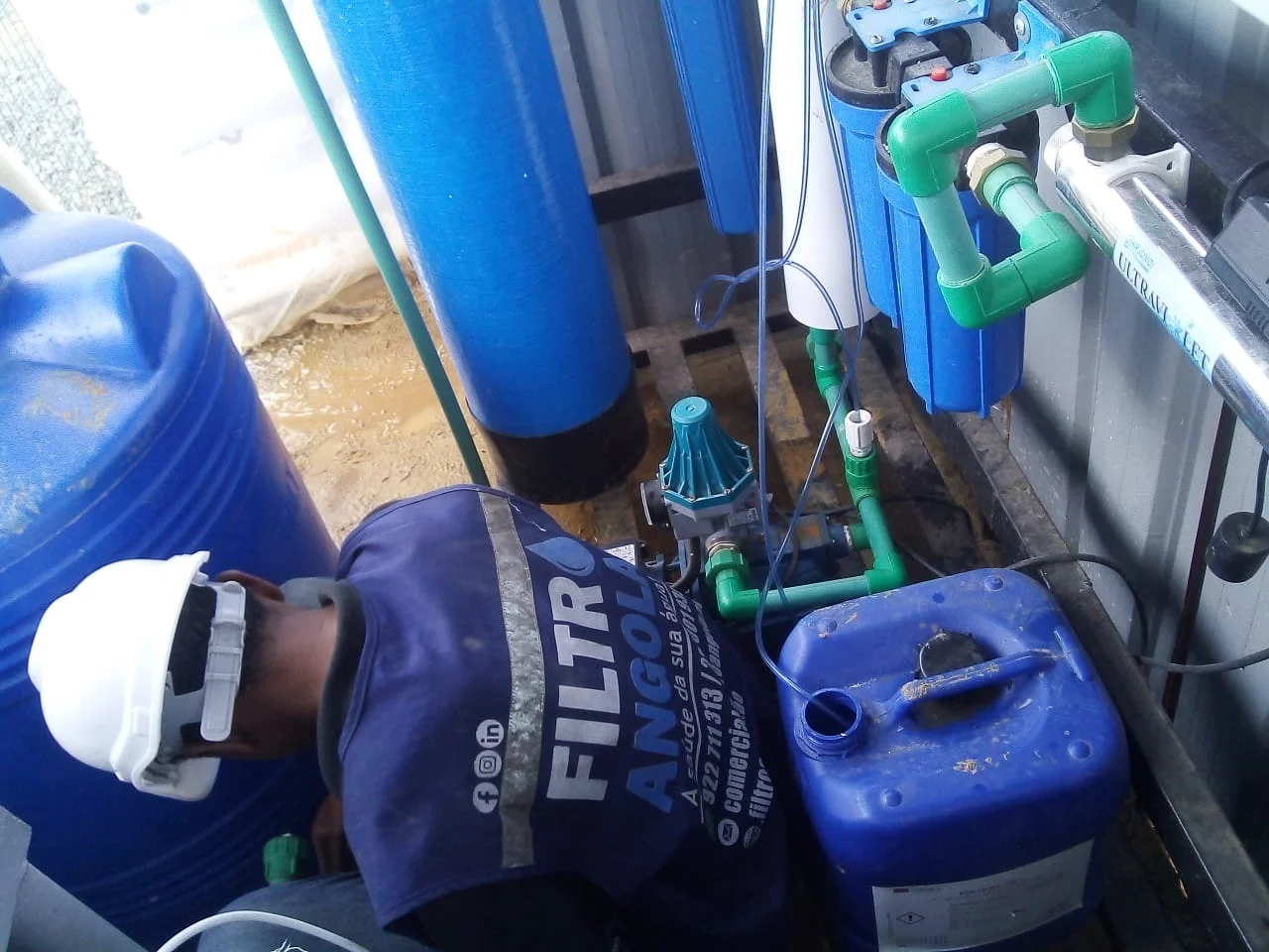 Manutenção Sistema Filtragem Industrial Multi-Mídia Angola